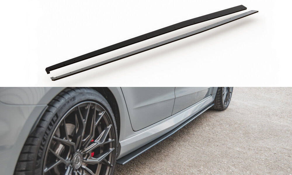 Street Pro Seitenschweller Ansatz Cup Leisten für Audi RS3 8V Sportback Maxton Design