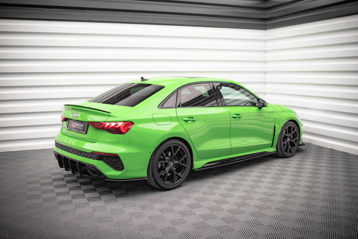 Street Pro Seitenschweller Ansatz Cup Leisten für Audi RS3 8Y Limousine Maxton Design