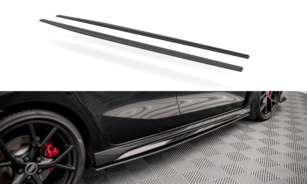 Street Pro Seitenschweller Ansatz Cup Leisten für Audi RS3 Sportback 8Y Maxton Design