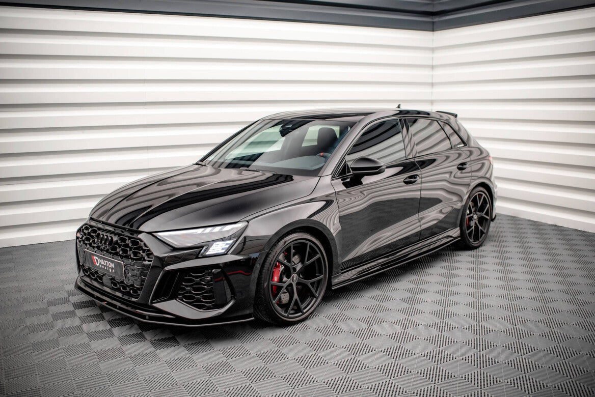 Street Pro Seitenschweller Ansatz Cup Leisten für Audi RS3 Sportback 8Y Maxton Design