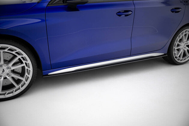 Street Pro Seitenschweller Ansatz Cup Leisten für Audi S3 / A3 S-line 8Y Facelift Maxton Design