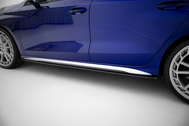 Street Pro Seitenschweller Ansatz Cup Leisten für Audi S3 / A3 S-line 8Y Facelift Maxton Design
