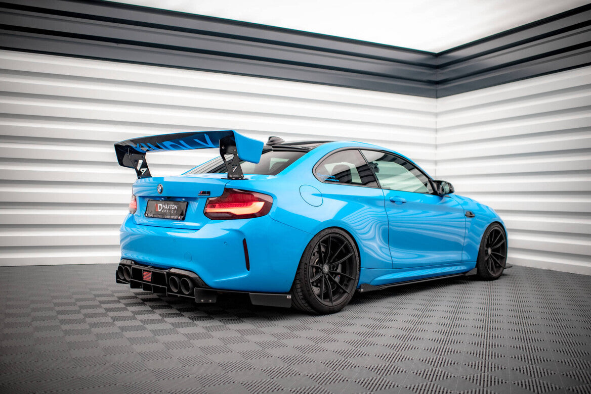 Street Pro Seitenschweller Ansatz Cup Leisten für BMW M2 F87 Flaps Maxton Design