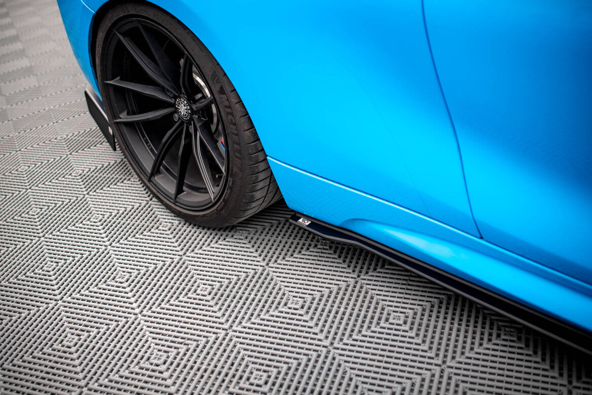 Street Pro Seitenschweller Ansatz Cup Leisten für BMW M2 F87 Maxton Design