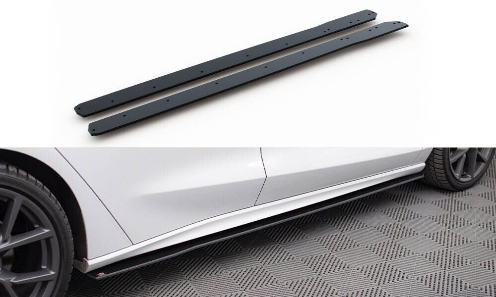 Street Pro Seitenschweller Ansatz Cup Leisten für Ford Focus ST / ST-Line Mk4 Maxton Design