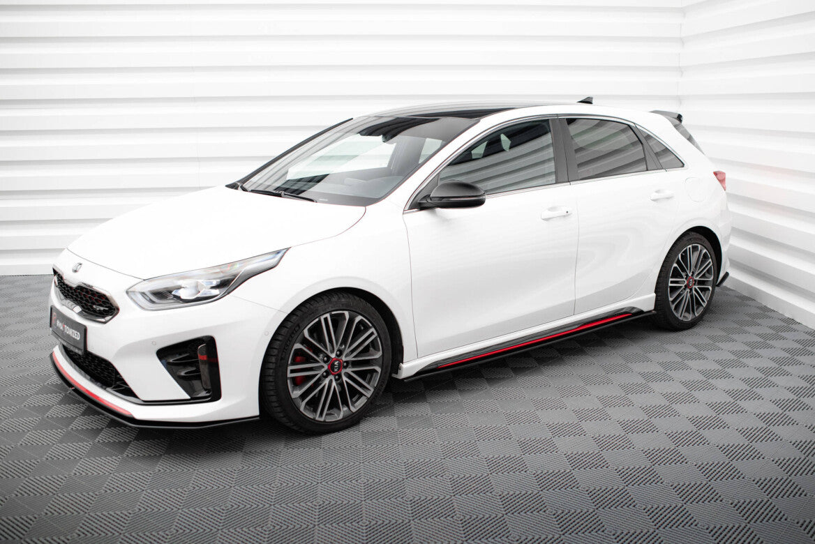 Street Pro Seitenschweller Ansatz Cup Leisten für Kia Ceed GT Maxton Design