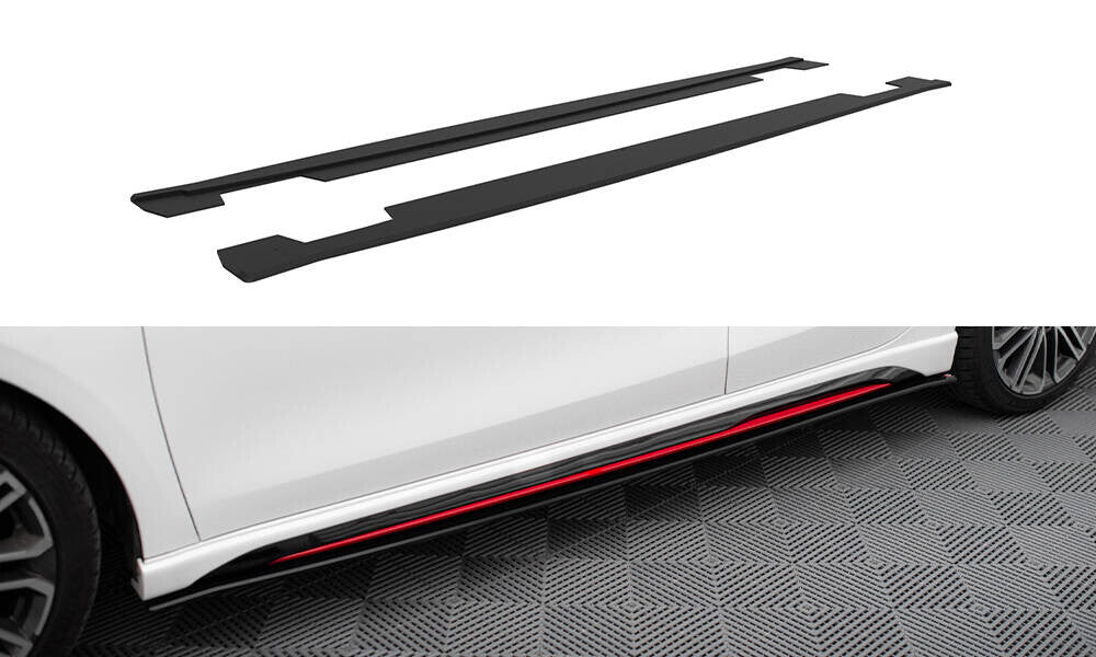 Street Pro Seitenschweller Ansatz Cup Leisten für Kia Ceed GT Maxton Design