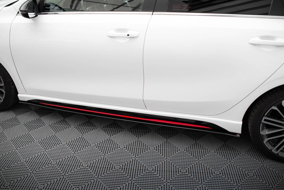 Street Pro Seitenschweller Ansatz Cup Leisten für Kia Ceed GT Maxton Design