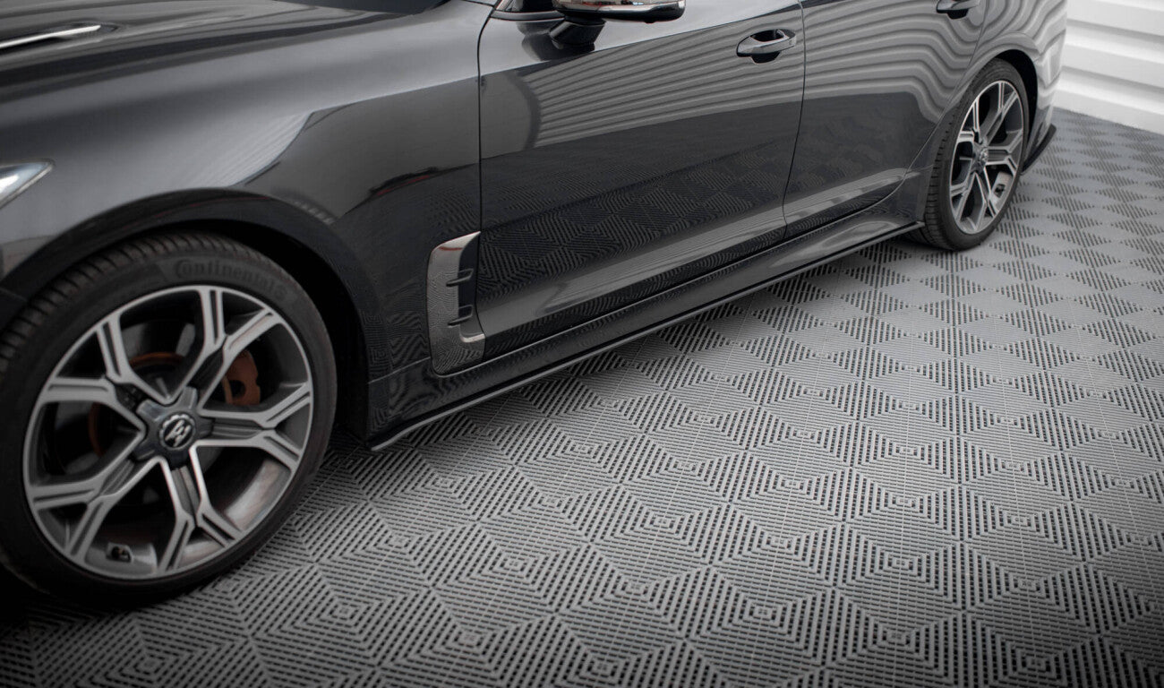 Street Pro Seitenschweller Ansatz Cup Leisten für Kia Stinger GT-Line Maxton Design
