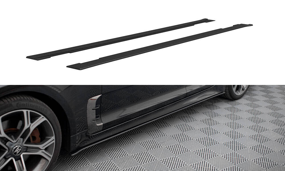 Street Pro Seitenschweller Ansatz Cup Leisten für Kia Stinger GT-Line Maxton Design