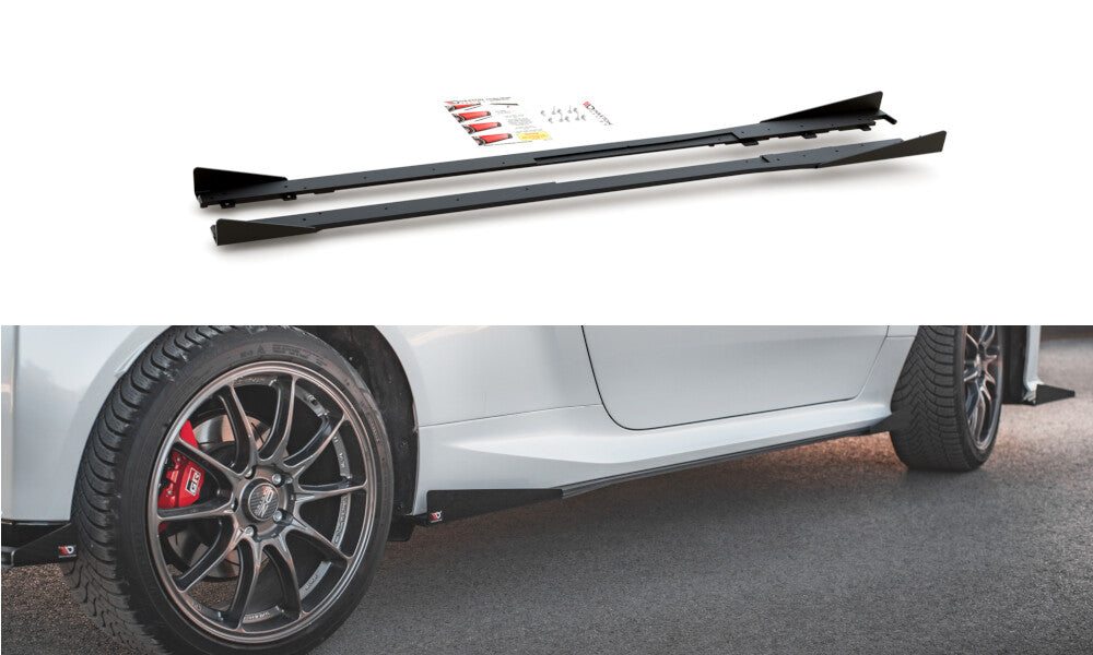 Street Pro Seitenschweller Ansatz Cup Leisten für Toyota GR Yaris Maxton Design