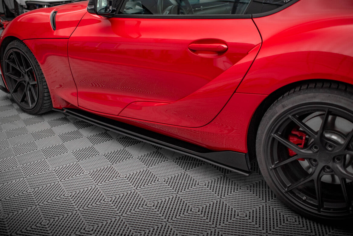 Street Pro Seitenschweller Ansatz Cup Leisten für Toyota Supra Mk5 Maxton Design