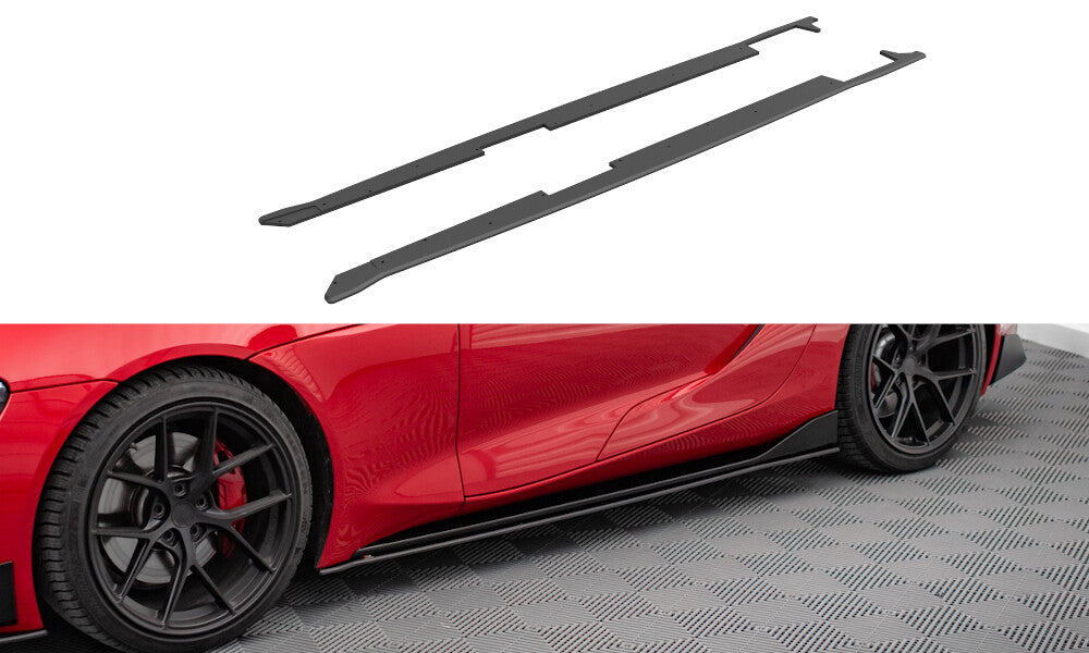 Street Pro Seitenschweller Ansatz Cup Leisten für Toyota Supra Mk5 Maxton Design