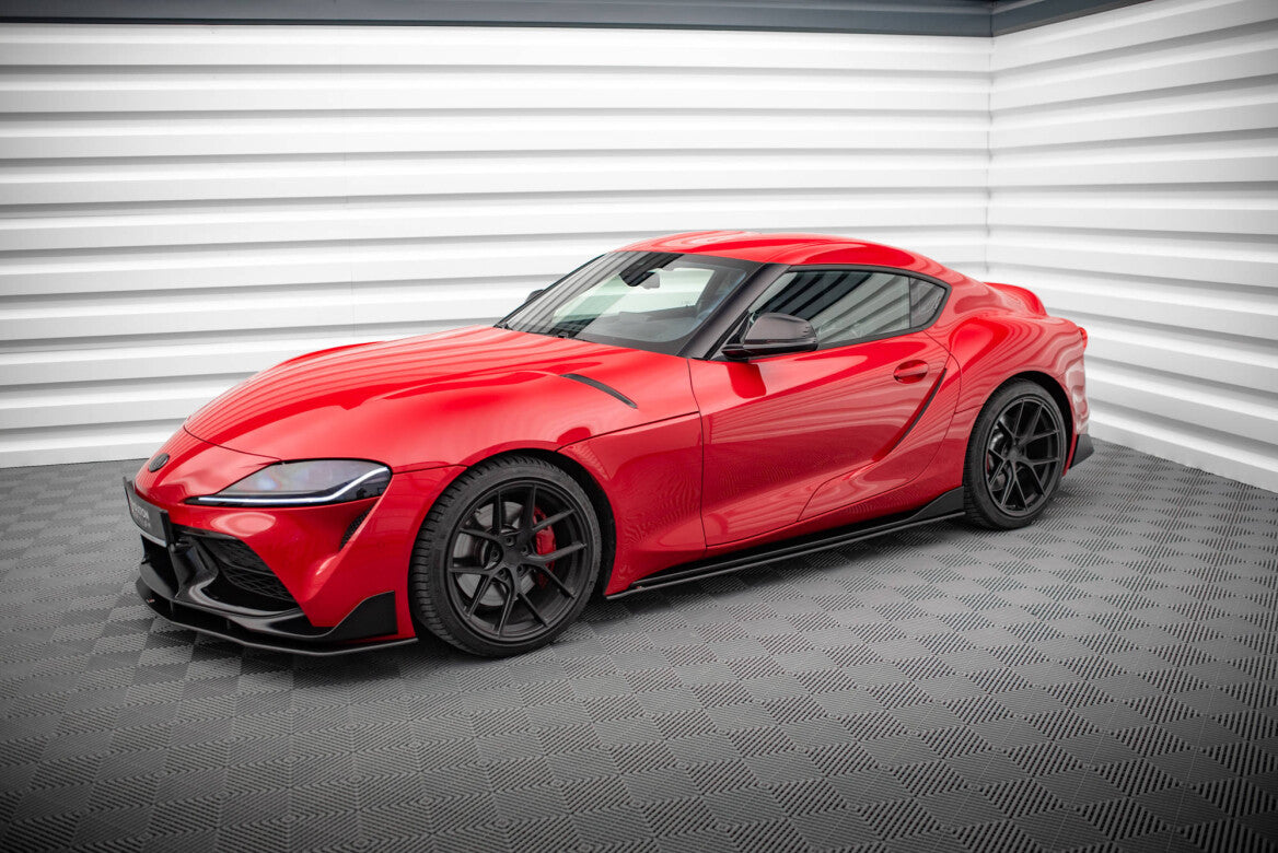 Street Pro Seitenschweller Ansatz Cup Leisten für Toyota Supra Mk5 Maxton Design