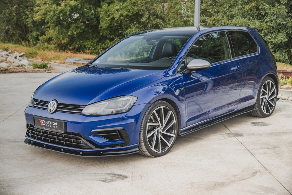 Street Pro Seitenschweller Ansatz Cup Leisten für VW Golf 7 R Facelift Maxton Design