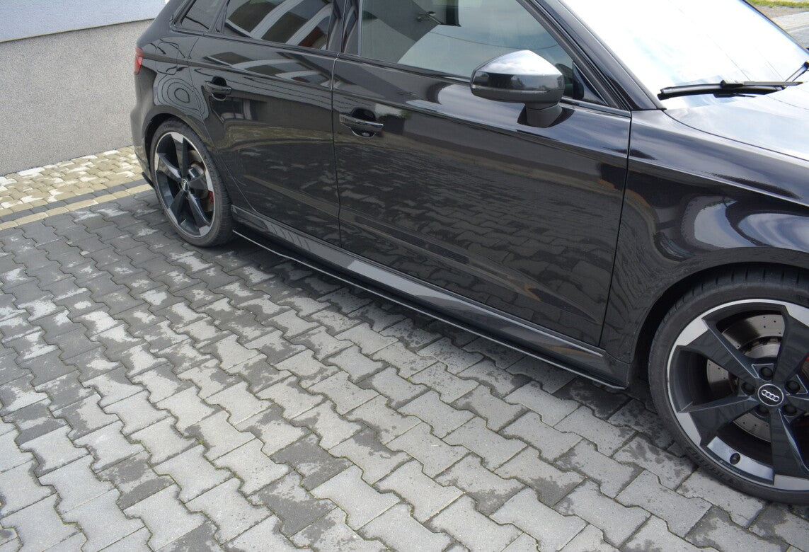 Street Pro Seitenschweller Ansatz Cup Leisten V.1 für Audi RS3 8V FL Sportback Maxton Design