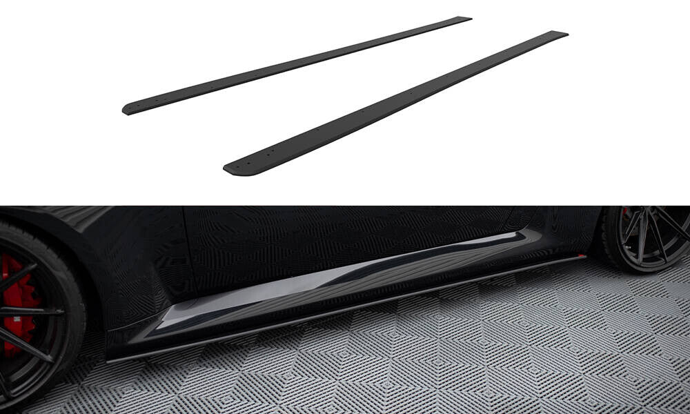 Street Pro Seitenschweller Ansatz Cup Leisten V.1 für BMW M2 G87 Maxton Design