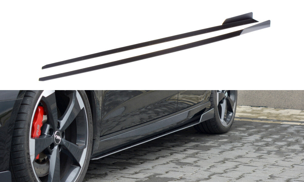 Street Pro Seitenschweller Ansatz Cup Leisten V.2 für Audi RS3 8V FL Sportback Maxton Design
