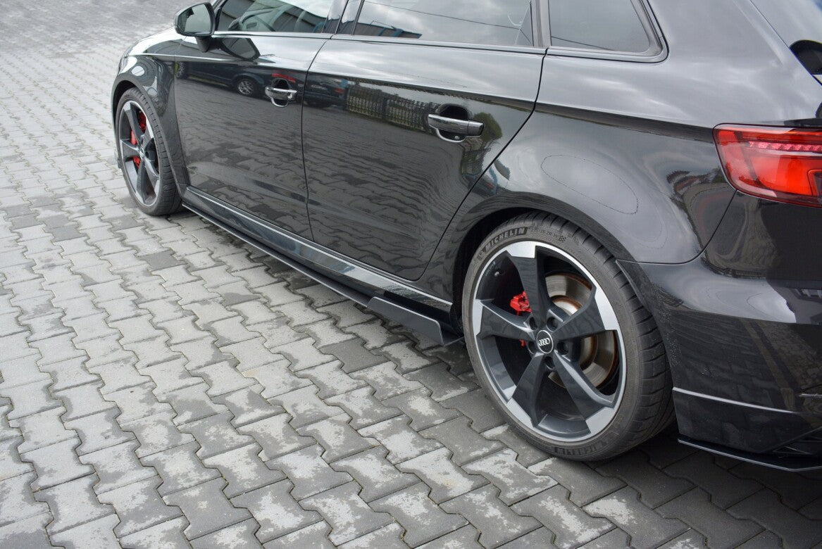 Street Pro Seitenschweller Ansatz Cup Leisten V.2 für Audi RS3 8V FL Sportback Maxton Design