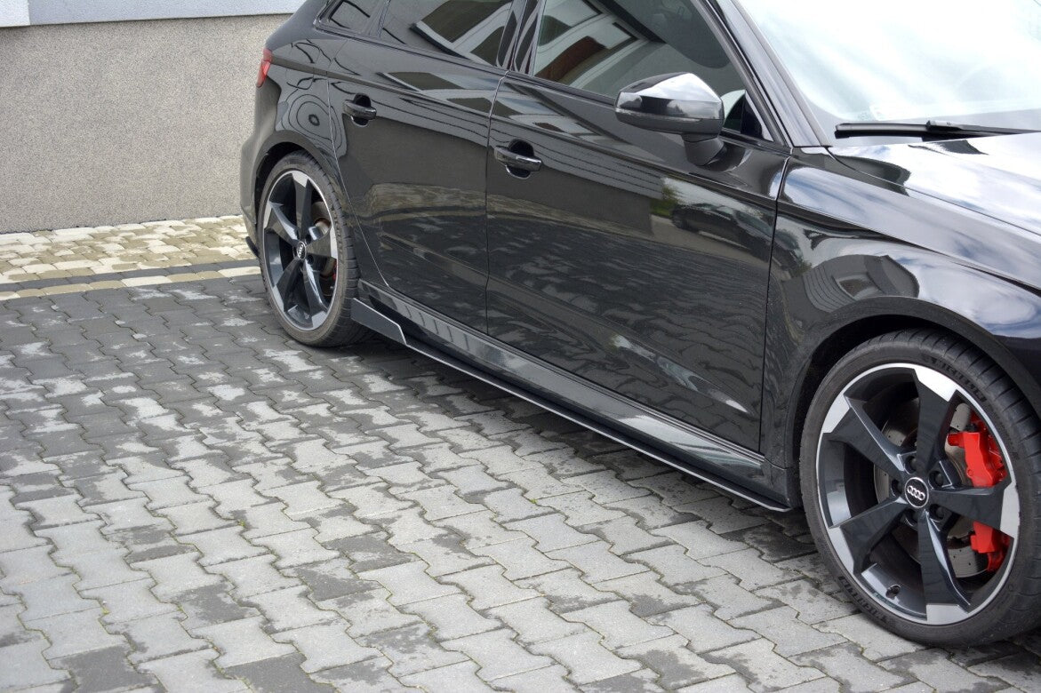 Street Pro Seitenschweller Ansatz Cup Leisten V.2 für Audi RS3 8V FL Sportback Maxton Design