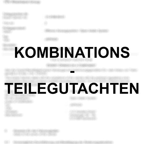 TÜV Kombinationsgutachten passend für Kia Ceed/Proceed/XCeed GT CD Ramair