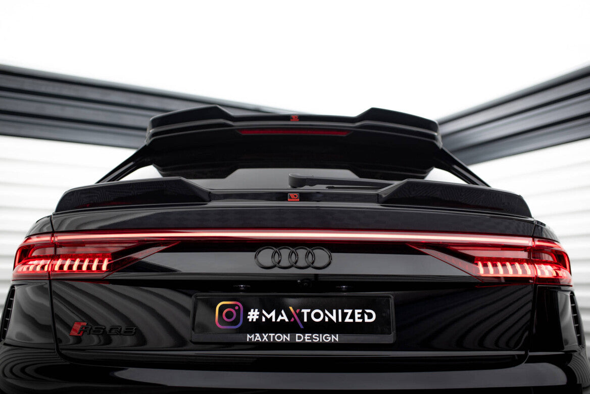 Unterer Heck Spoiler Aufsatz Abrisskante 3D für Audi Q8 / RSQ8 / SQ8 / Q8 S-Line Maxton Design