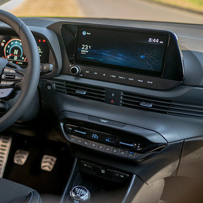 NTECHNIKS Displayschutz Navi Panzerglas für Hyundai I20N NTECHNIKS