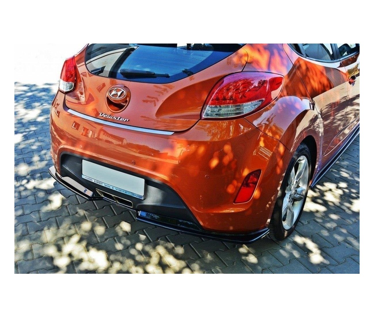 Cup Diffusor Heck Ansatz für Hyundai Veloster Maxton Design