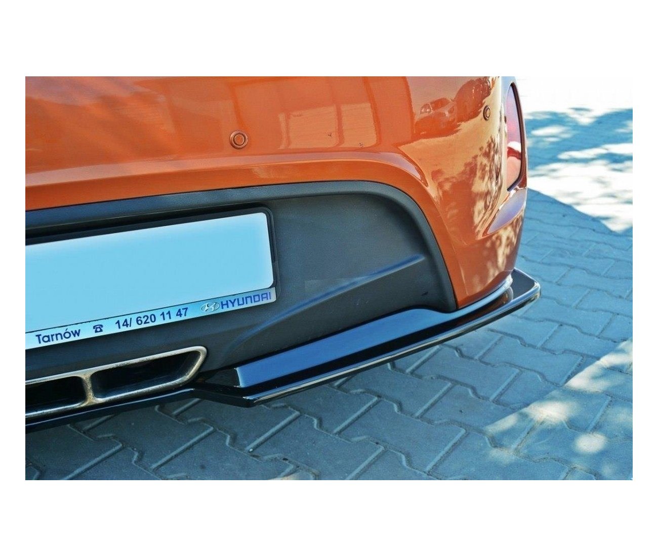 Cup Diffusor Heck Ansatz für Hyundai Veloster Maxton Design