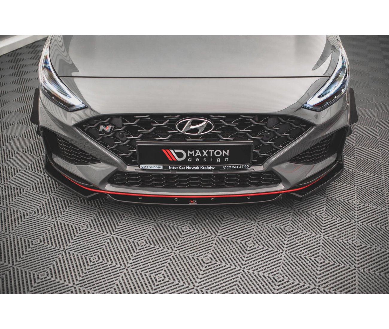 Frontlippe V.1 + Flaps für Hyundai I30N + N-Line Facelift Maxton Design