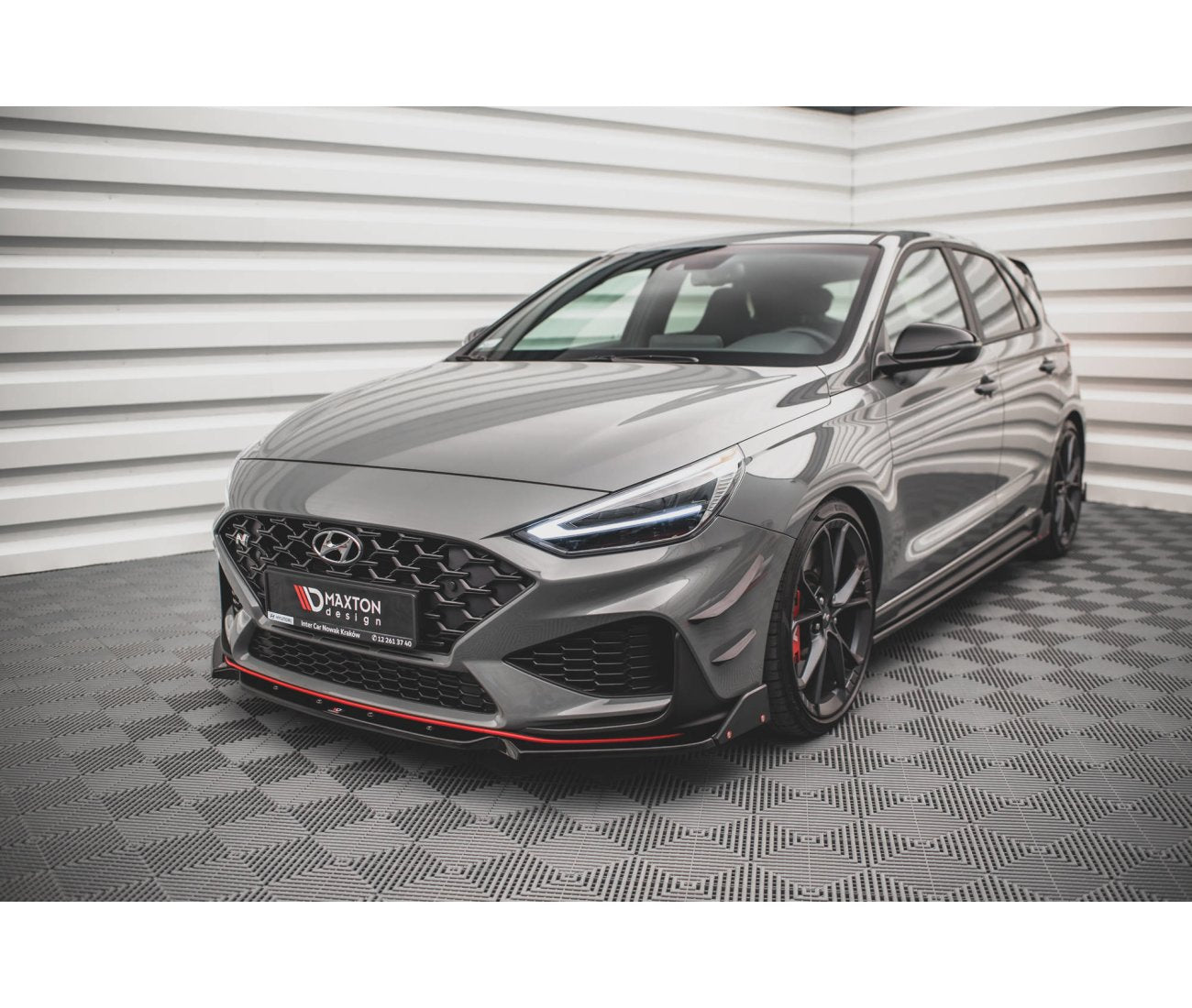 Frontlippe V.1 + Flaps für Hyundai I30N + N-Line Facelift Maxton Design