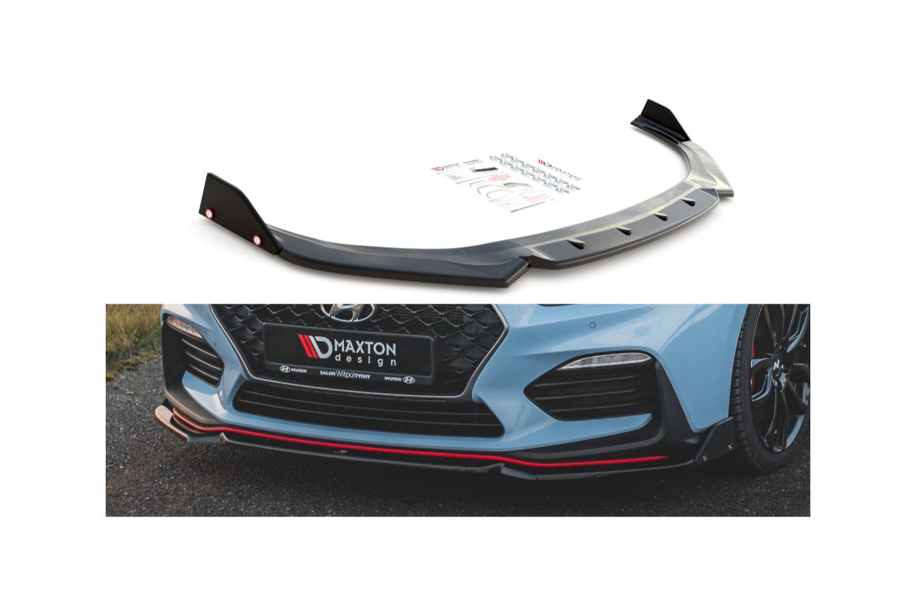 Frontlippe V.6 + Flaps für Hyundai I30N Maxton Design