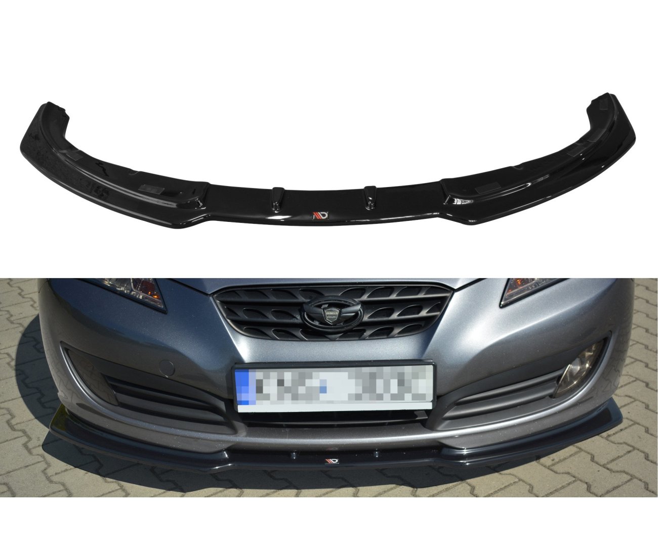 Cup Spoilerlippe Front Ansatz für Hyundai Genesis Coupe Maxton Design