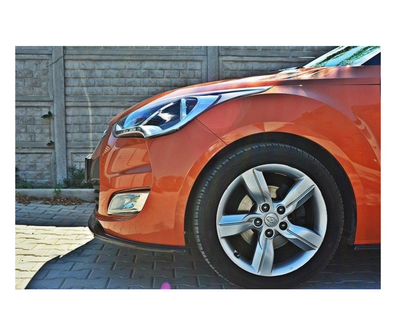 Cup Spoilerlippe Front Ansatz für Hyundai Veloster Maxton Design