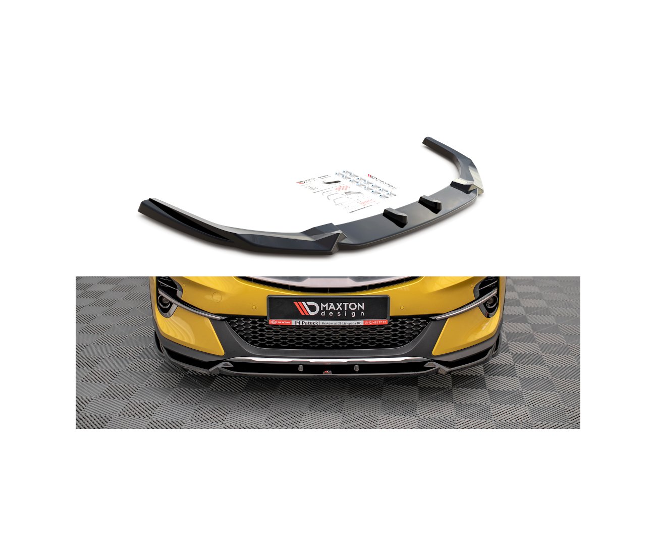 Cup Spoilerlippe Front Ansatz für Kia XCeed Maxton Design