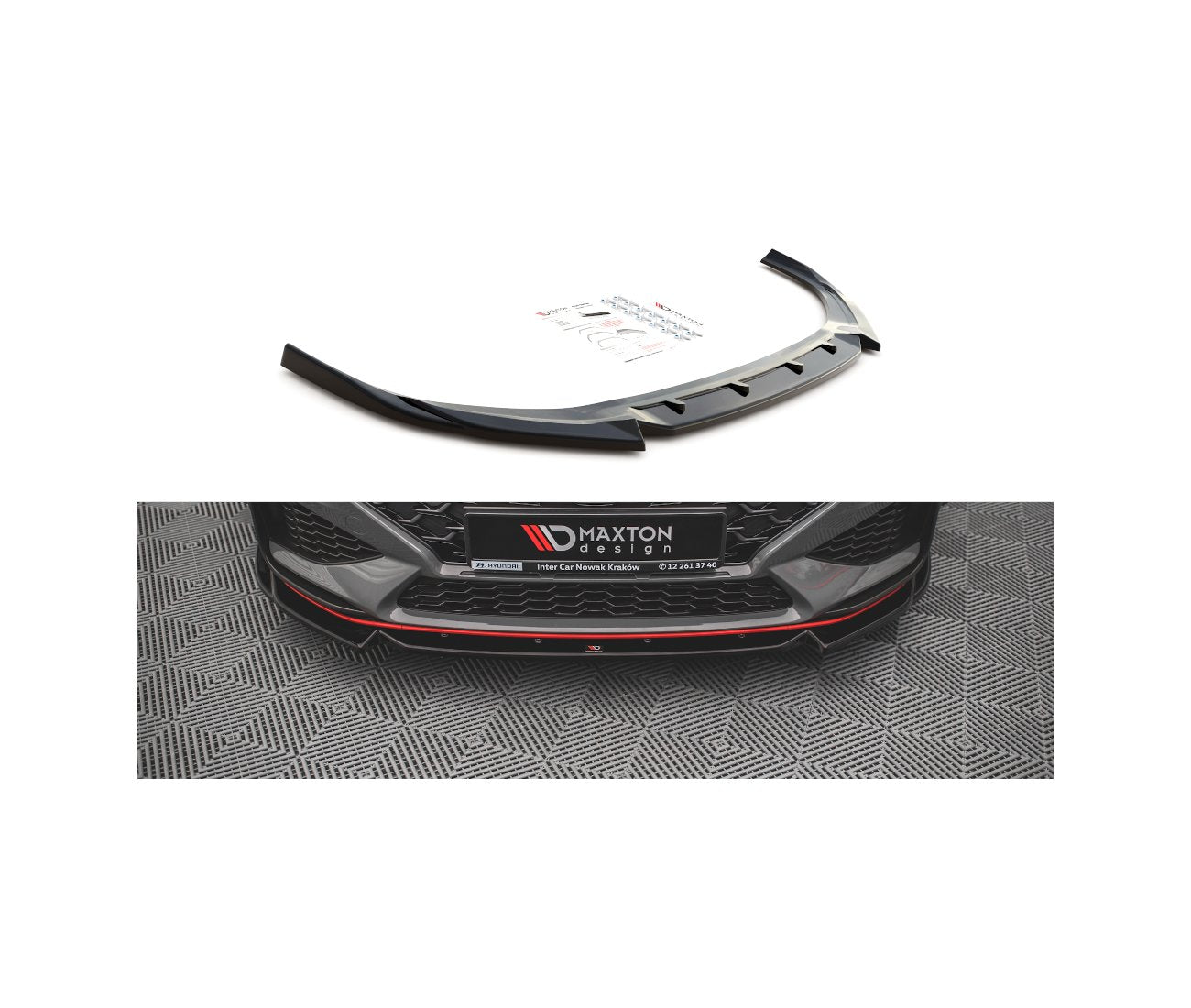 Frontlippe V.2 für Hyundai I30N + N-Line Facelift Maxton Design