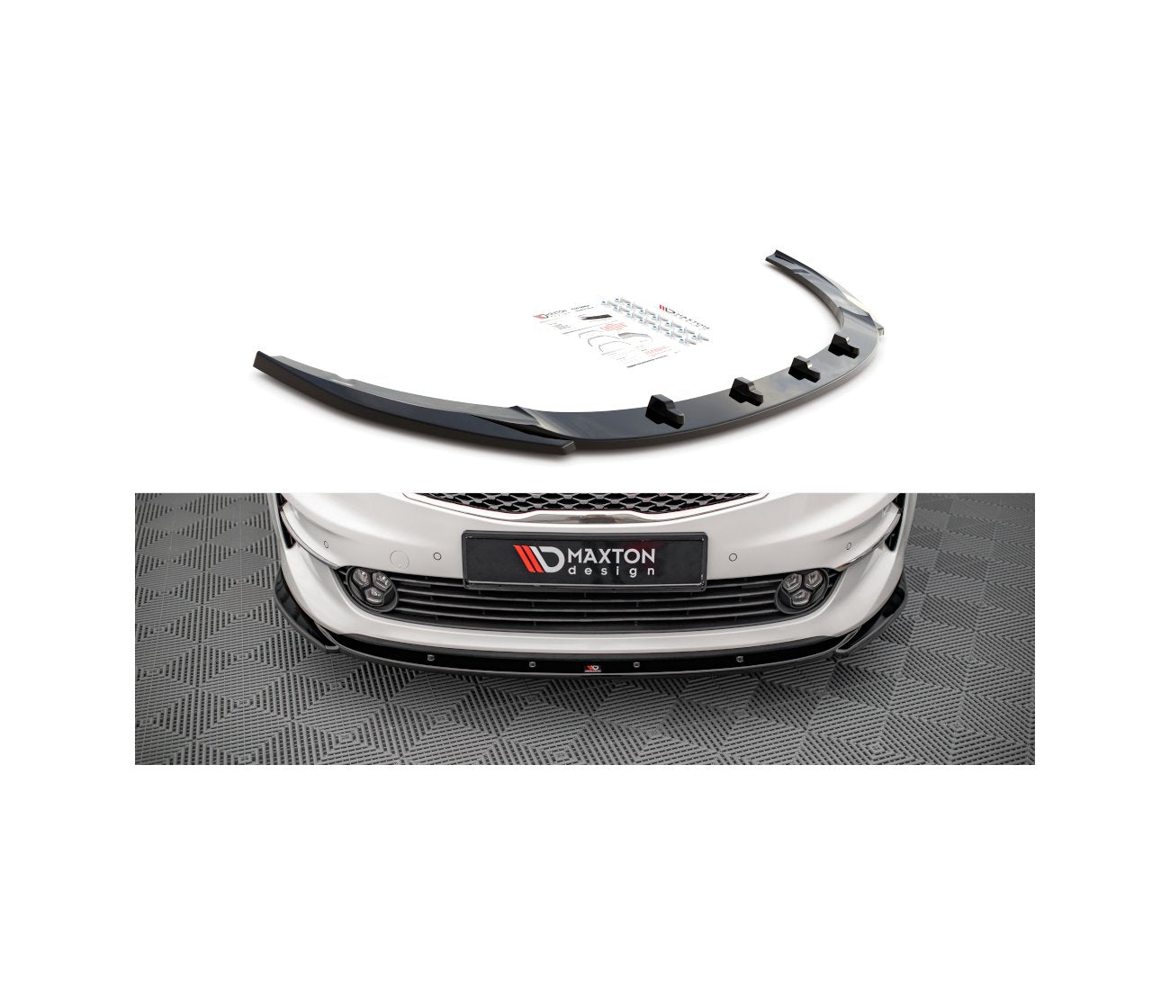 Cup Spoilerlippe Front Ansatz V.2 für Kia Optima Maxton Design