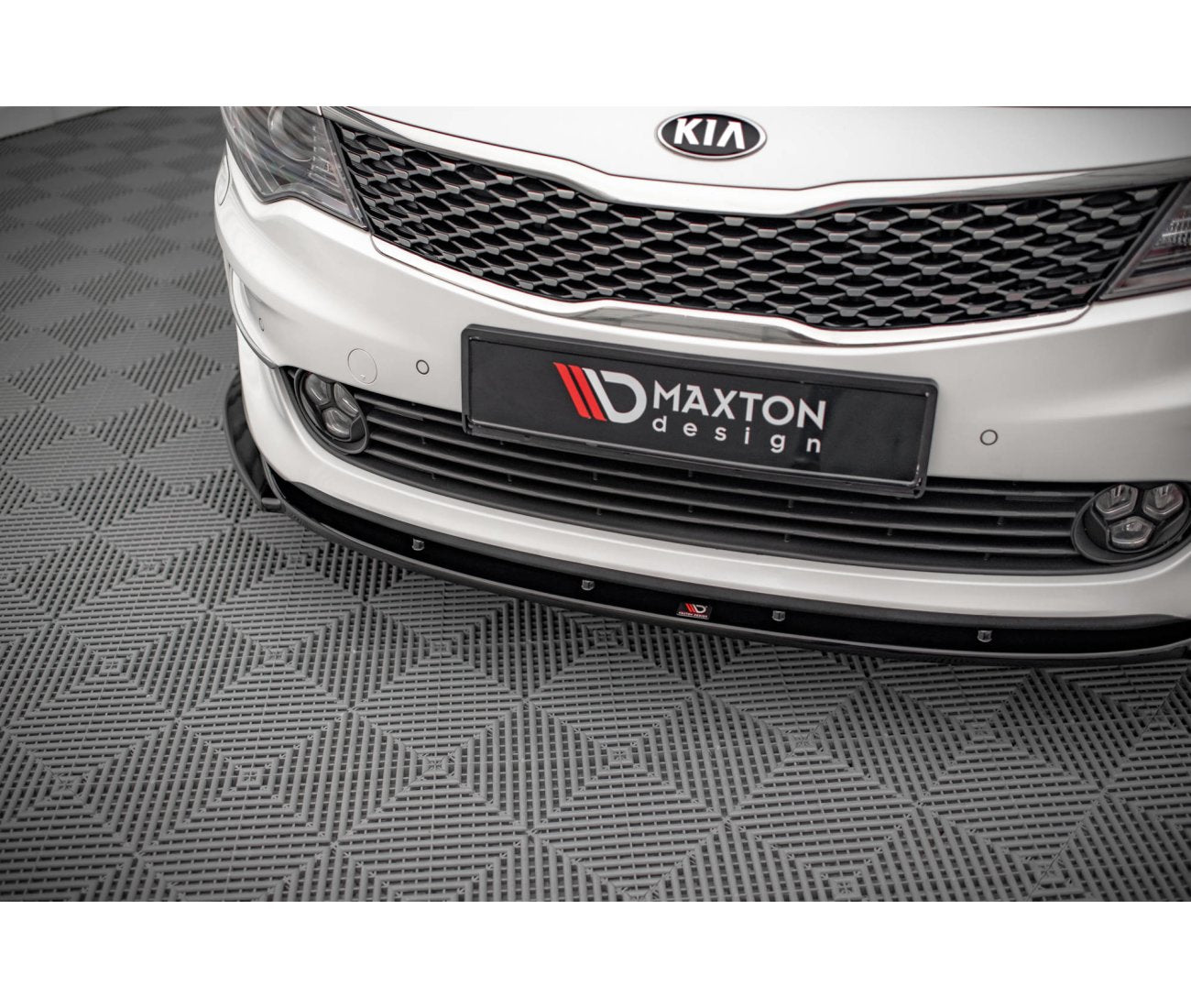 Cup Spoilerlippe Front Ansatz V.2 für Kia Optima Maxton Design