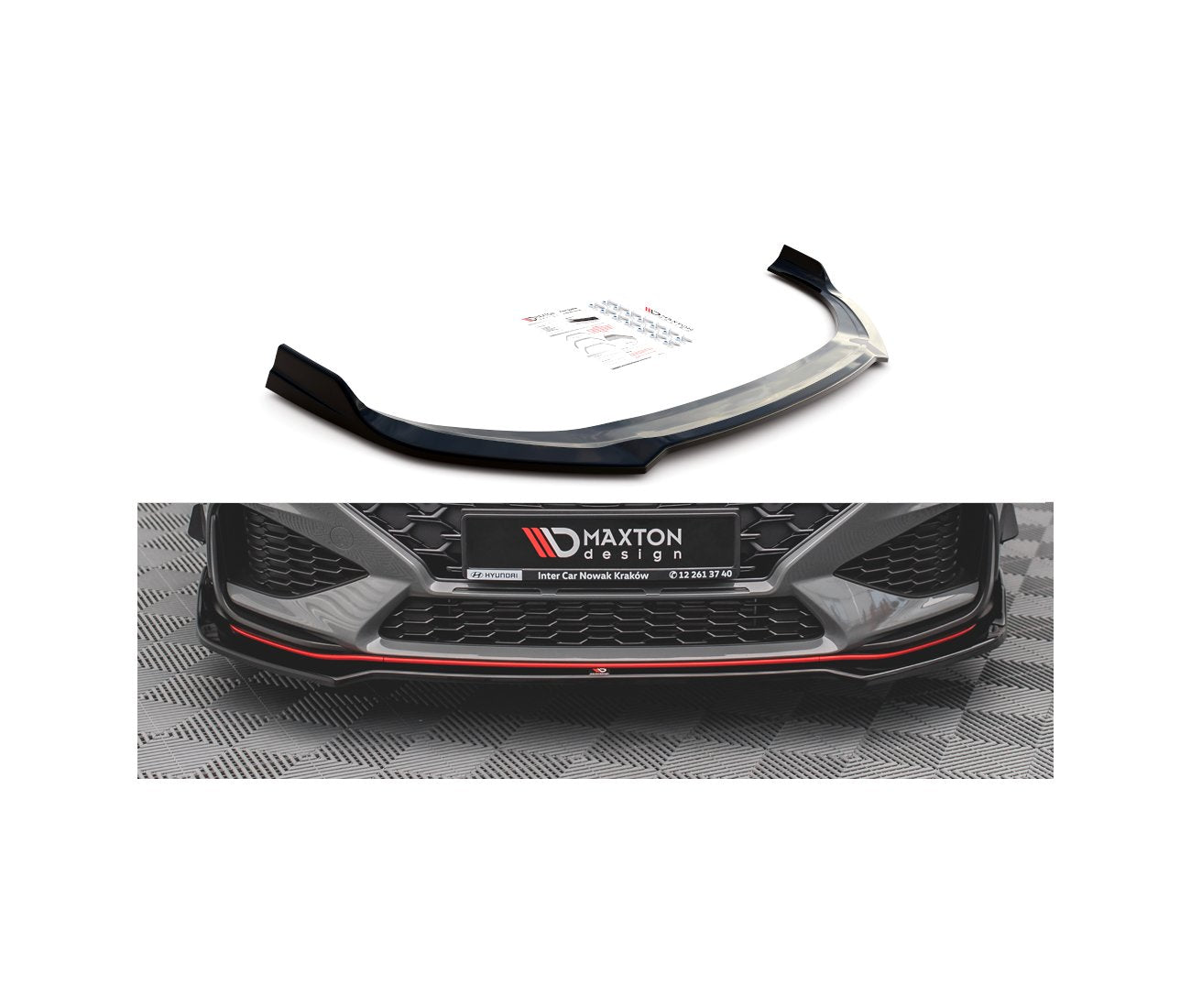 Frontlippe V.3 für Hyundai I30N + N-Line Facelift Maxton Design
