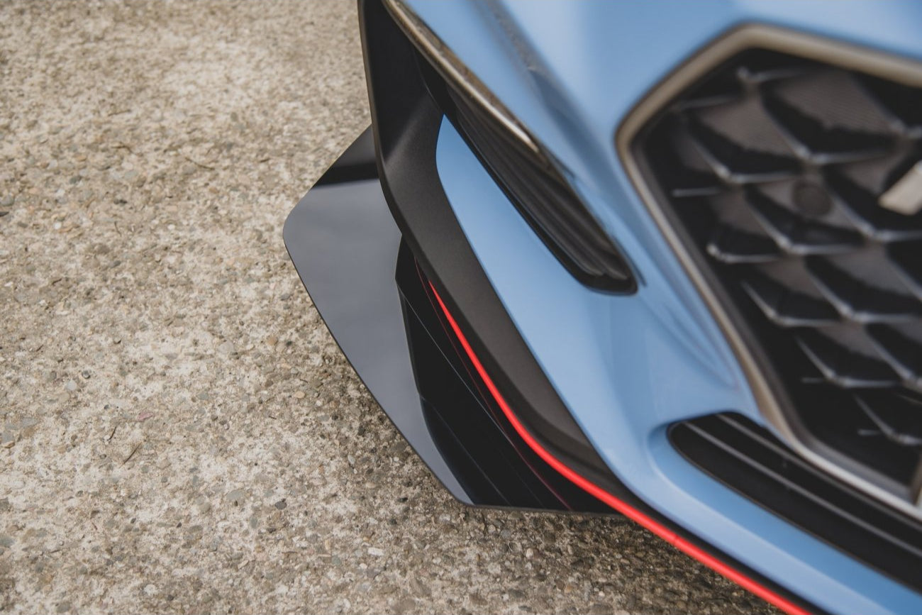 Front Stoßstangen Racing Flaps für Hyundai I30N Maxton Design