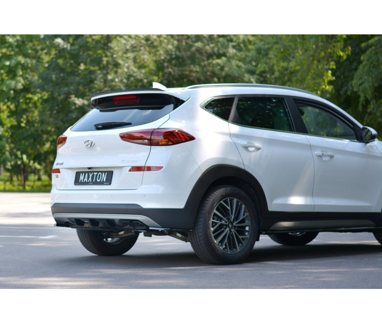 Heck Ansatz Diffusor für Hyundai Tucson Facelift Maxton Design
