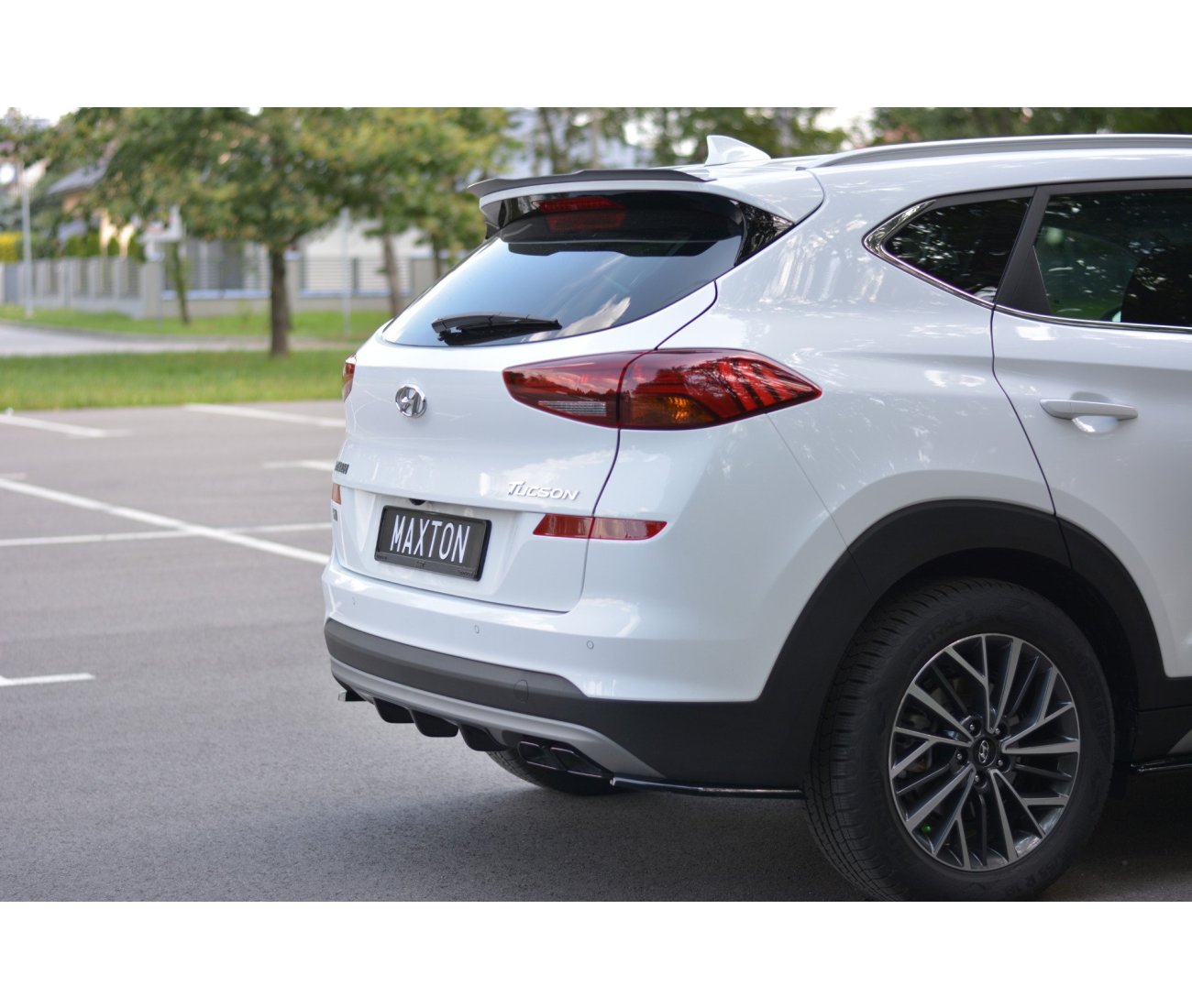 Heck Ansatz Diffusor für Hyundai Tucson Facelift Maxton Design