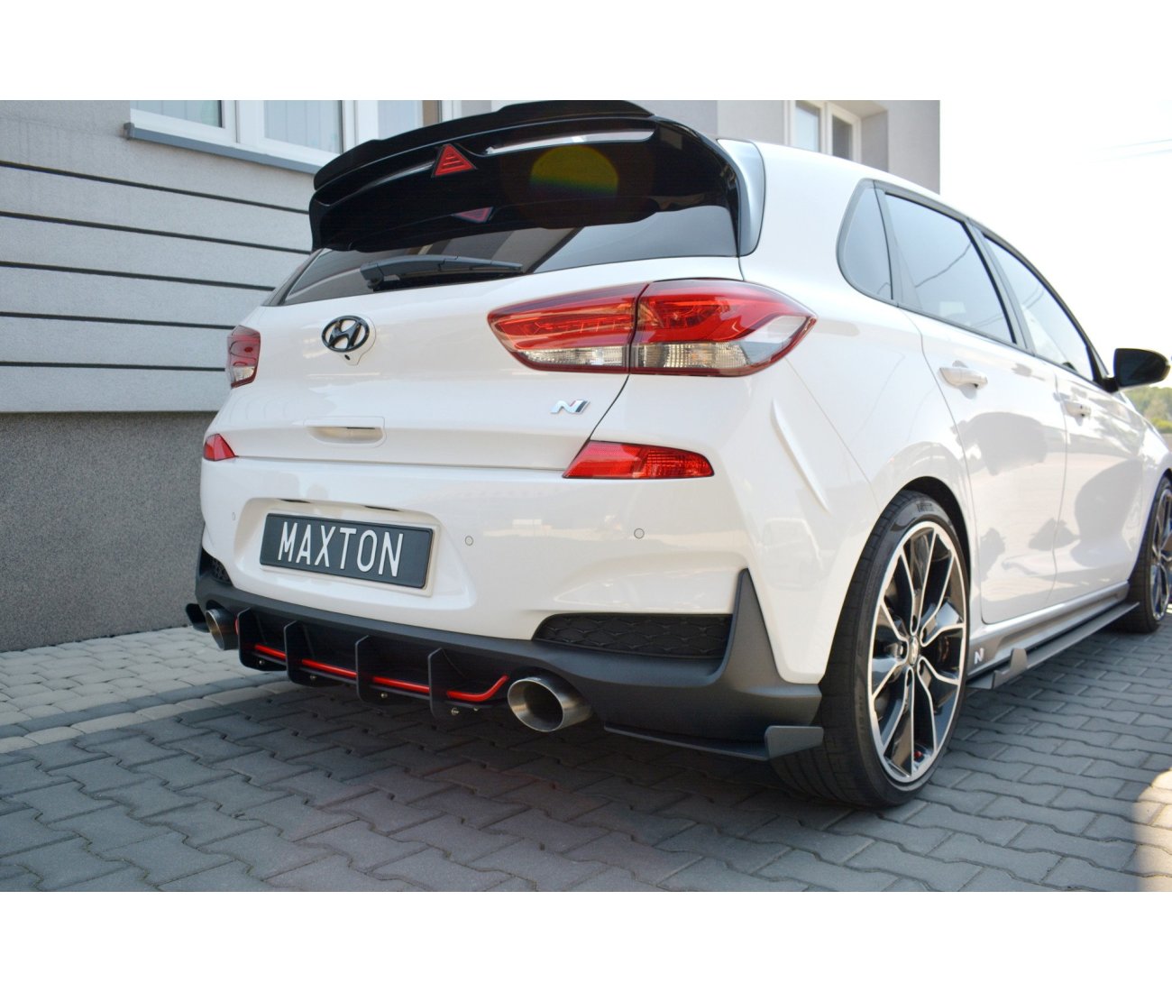 Heck Diffusor Heckschürze für Hyundai I30N Hatchback Maxton Design