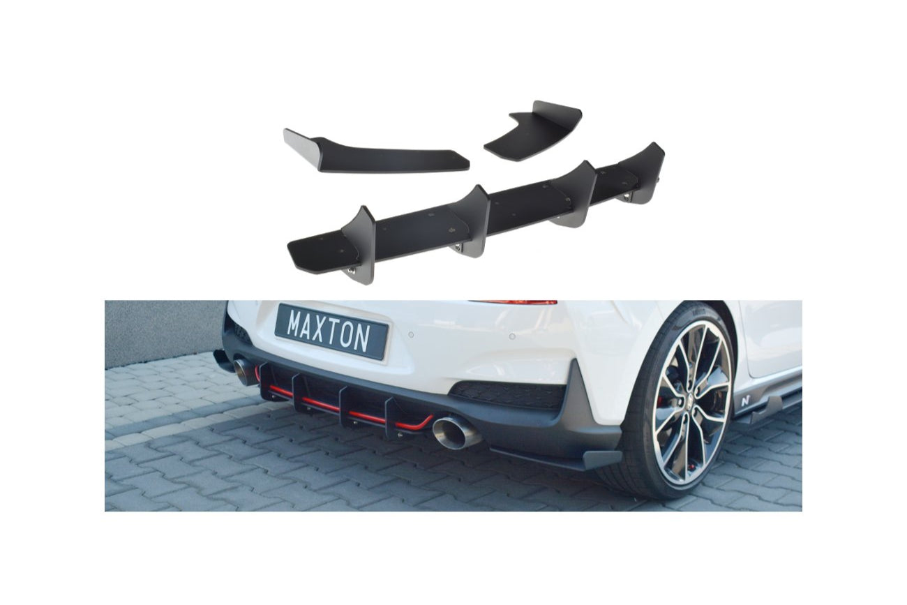 Heck Diffusor Heckschürze für Hyundai I30N Hatchback Maxton Design