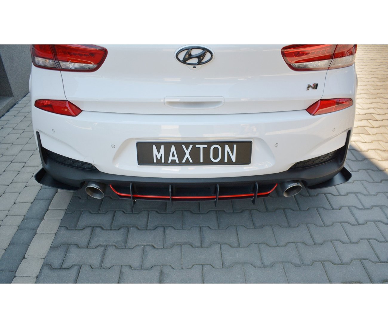 Heck Diffusor Heckschürze für Hyundai I30N Hatchback Maxton Design