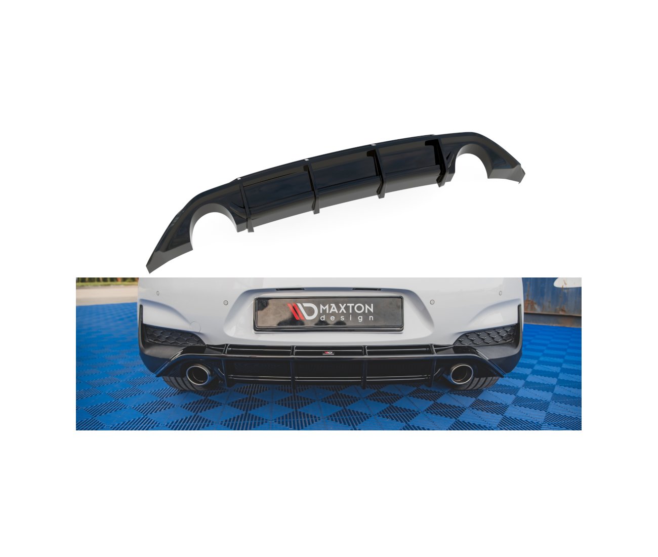 Heck Diffusor V.3 für Hyundai I30N Hatchback Maxton Design