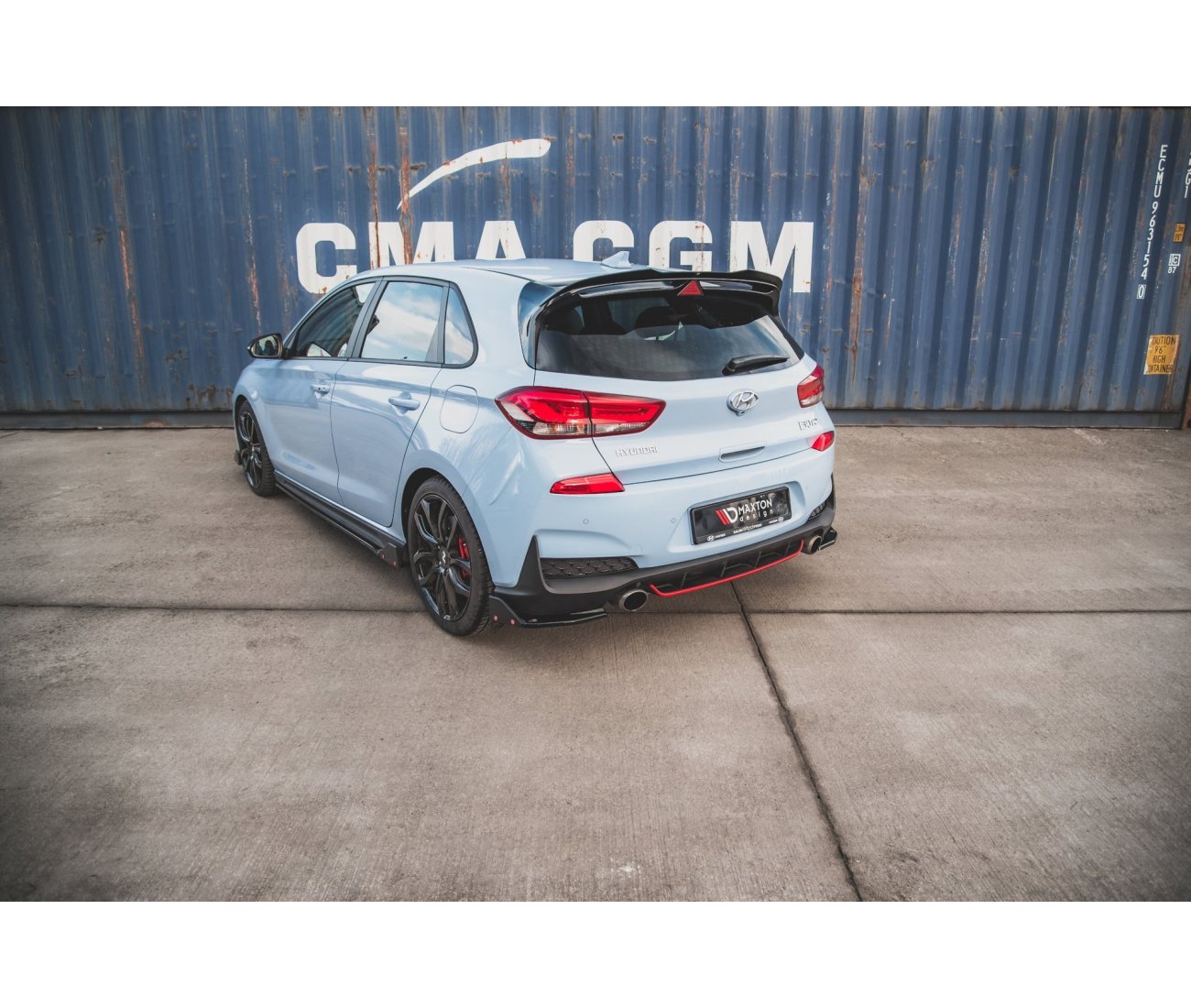 Heck Flaps + Wings V.6 für Hyundai I30N Hatchback Maxton Design