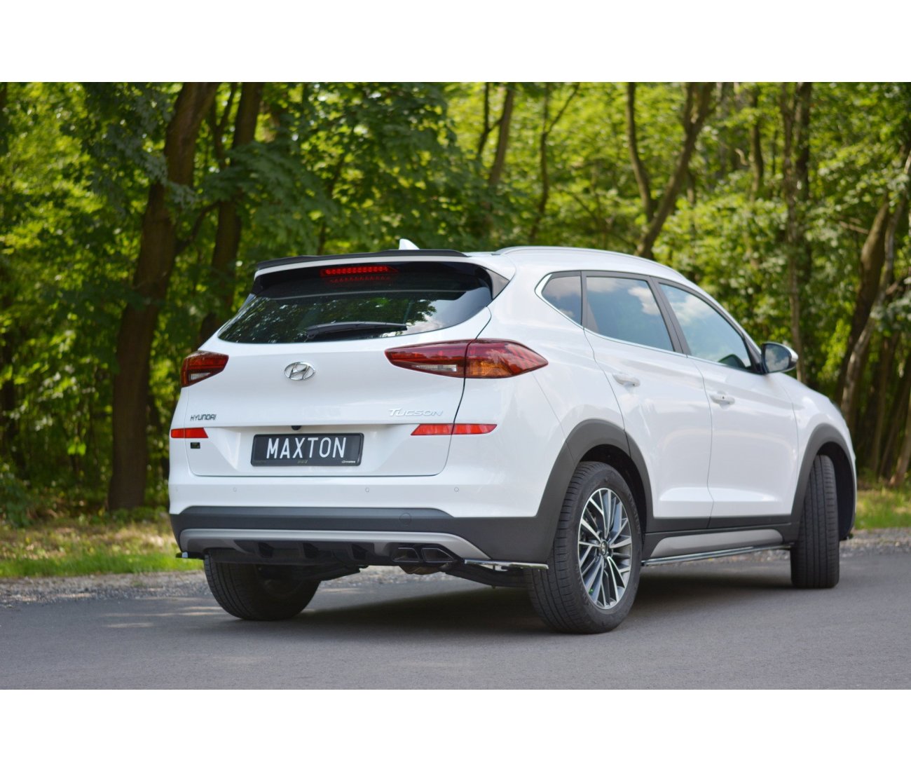 Heck Ansatz Flaps Diffusor für Hyundai Tucson Facelift Maxton Design