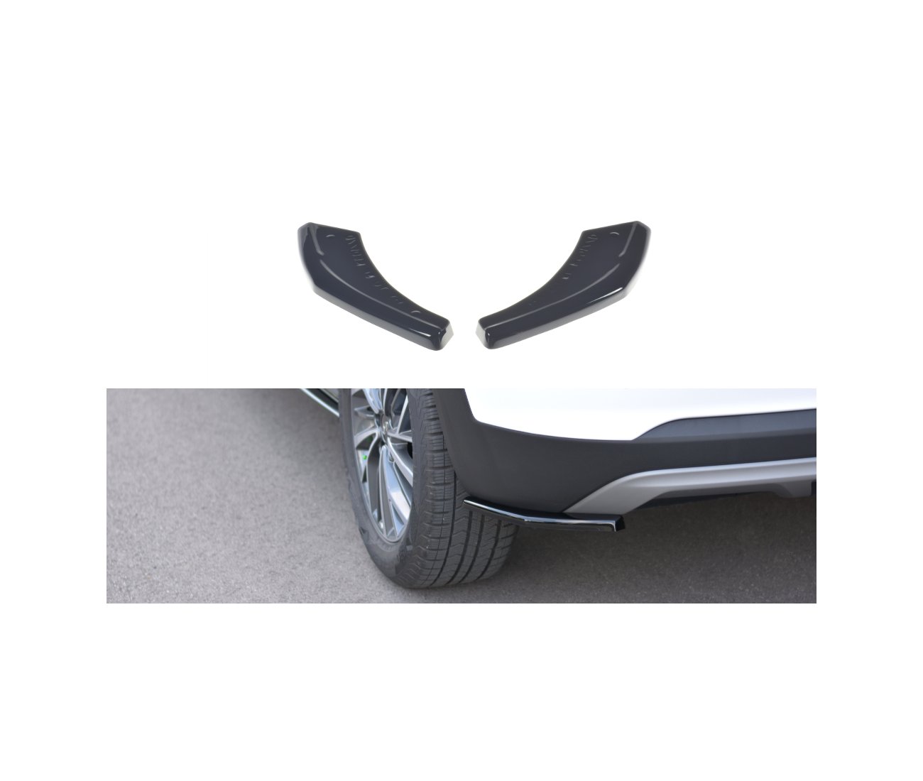 Heck Ansatz Flaps Diffusor für Hyundai Tucson Facelift Maxton Design