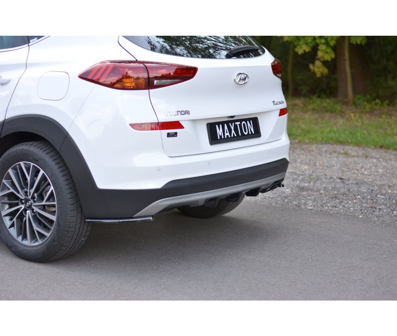 Heck Ansatz Flaps Diffusor für Hyundai Tucson Facelift Maxton Design